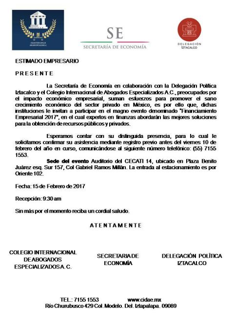 Financiamiento Empresarial 2017