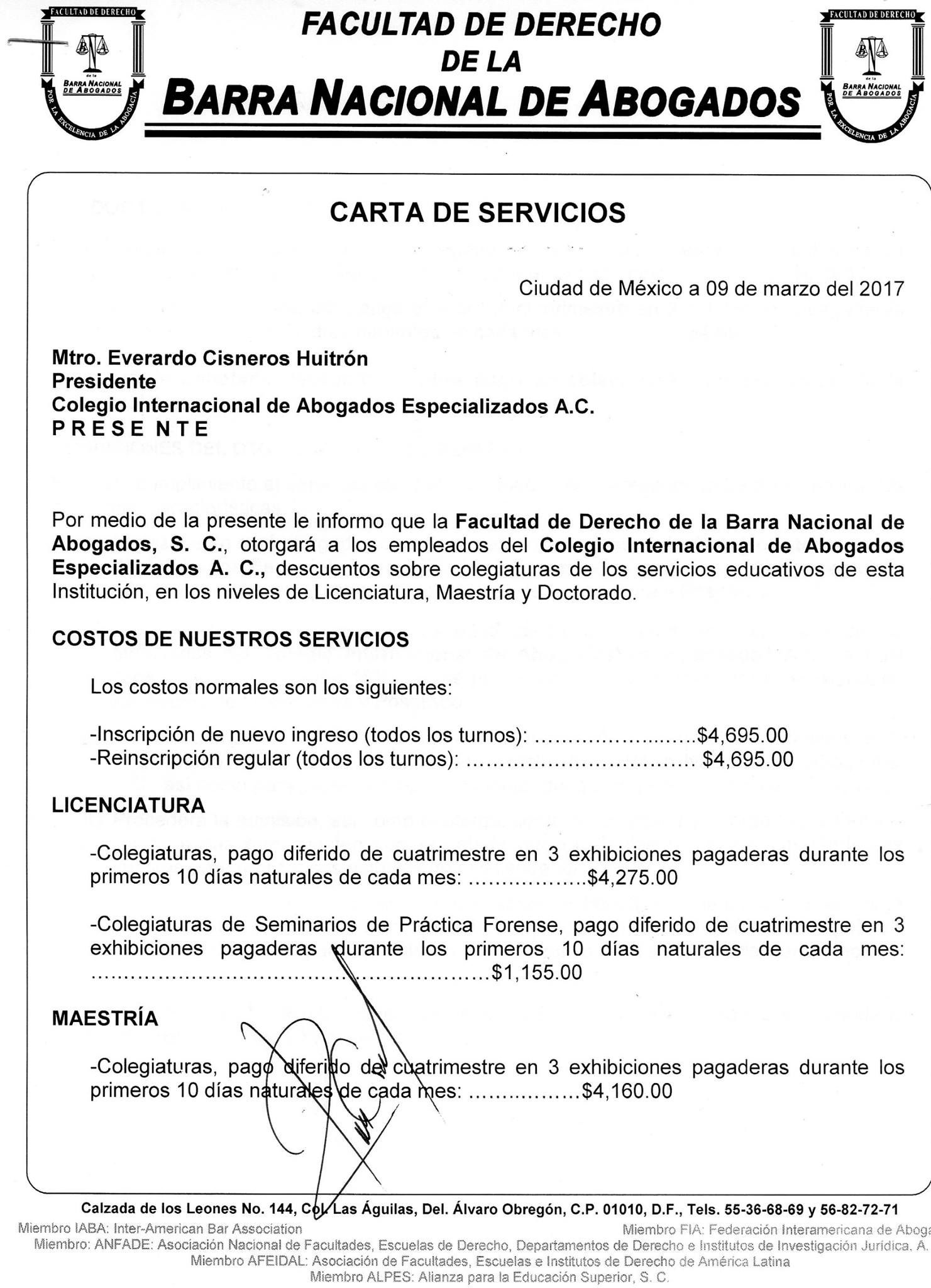 Firma de convenio con la Facultad de Derecho de la BARRA NACIONAL DE ABOGADOS (2)